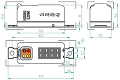 CANchecked TCC04 Thermocouple CAN Converter with 4-pin DTM Connector