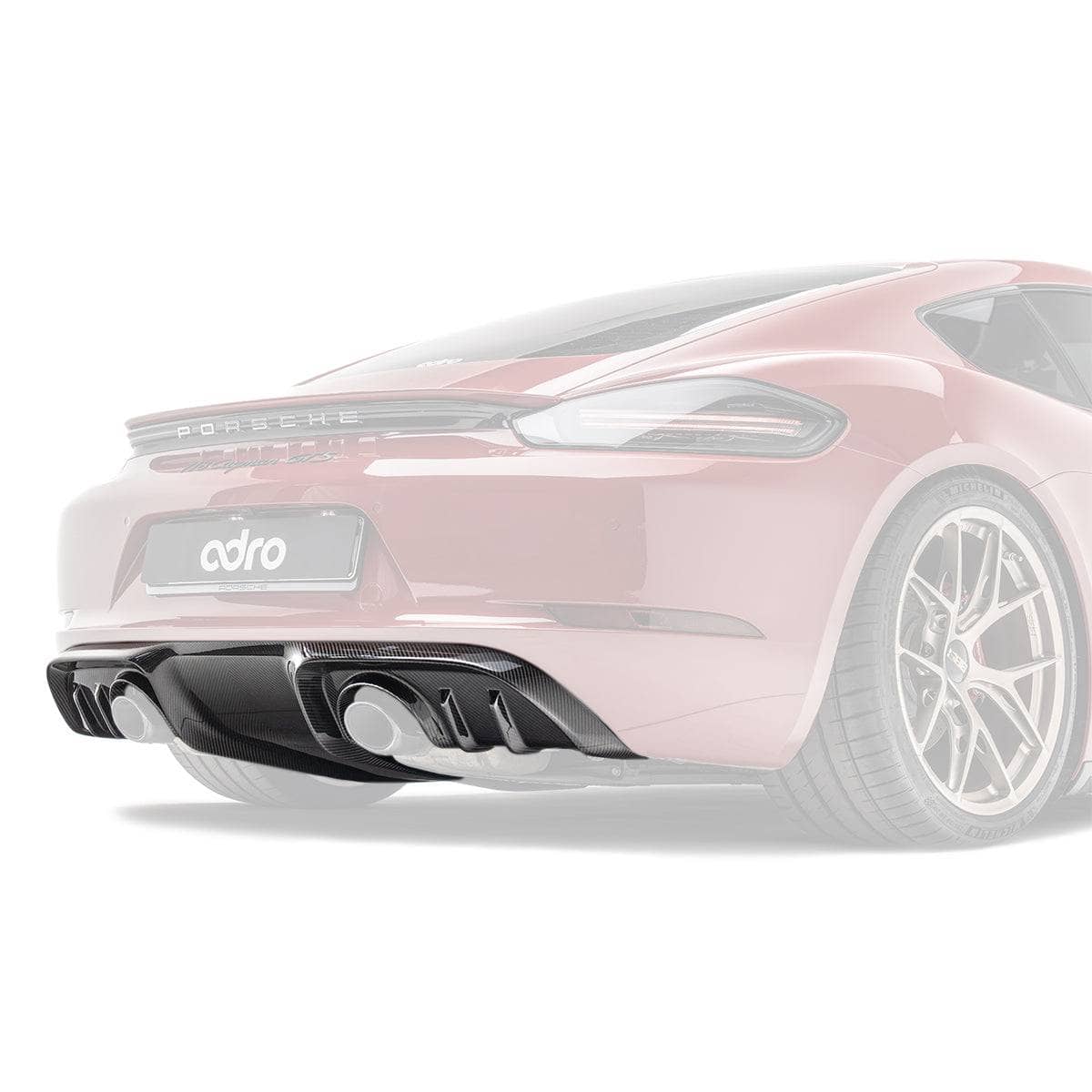 Kies-Motorsports Adro Porsche 718 Prepreg Carbon Fiber Rear Diffuser