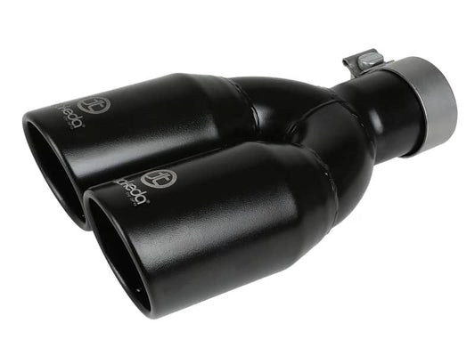 Kies-Motorsports aFe aFe Takeda 304 Stainless Steel Clamp-on Exhaust Tip Black 2-1/2ininlet x 3-1/2in Outlet X 12in L