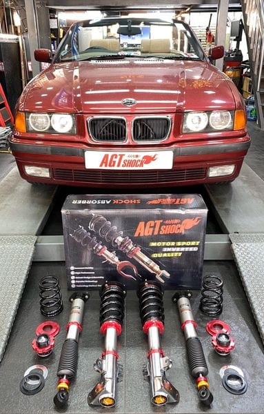 Kies-Motorsports AGT Shock AGT Shock 1992-1998 E36 (M3) 3 SERIES MK3 Front Inverted Fork/Rear Flip - Front Spring Rate:10K170 Rear Spring Rate:8K160