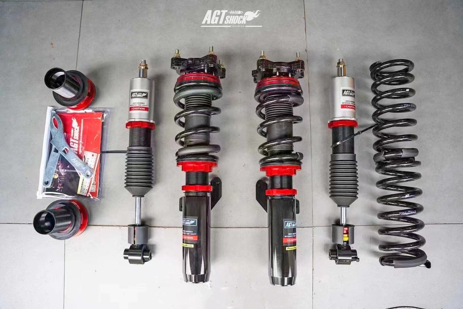 Kies-Motorsports AGT Shock AGT Shock 1995-2003 E39 5 SERIES MK4 TOURING Front/ Rear: Inverted Fork - Front Spring Rate: 5K210 Rear Spring Rate: 8K230