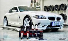 Kies-Motorsports AGT Shock AGT Shock 2003-2009 E85/E86 RWD Z4 Front Inverted Fork/Rear Flip-Front Spring Rate: 7K190 Rear Spring Rate: 8K160