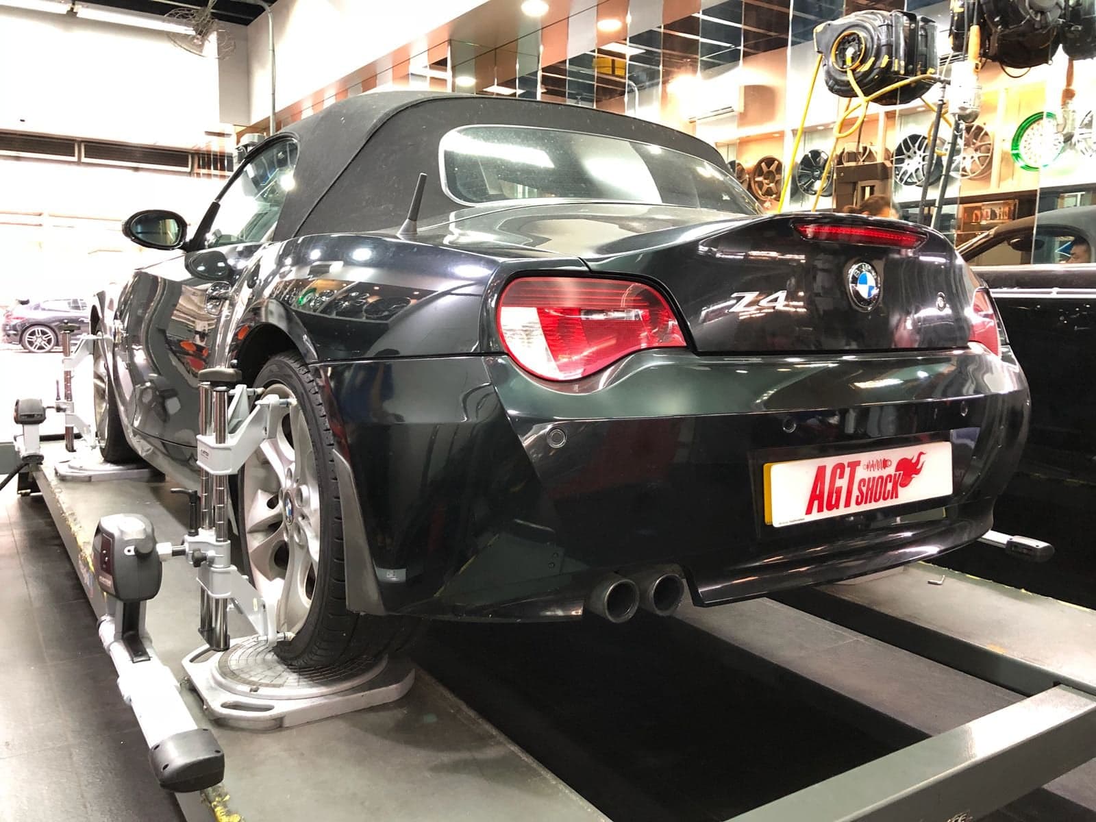 Kies-Motorsports AGT Shock AGT Shock 2003-2009 E85/E86 RWD Z4 Front Inverted Fork/Rear Flip-Front Spring Rate: 7K190 Rear Spring Rate: 8K160