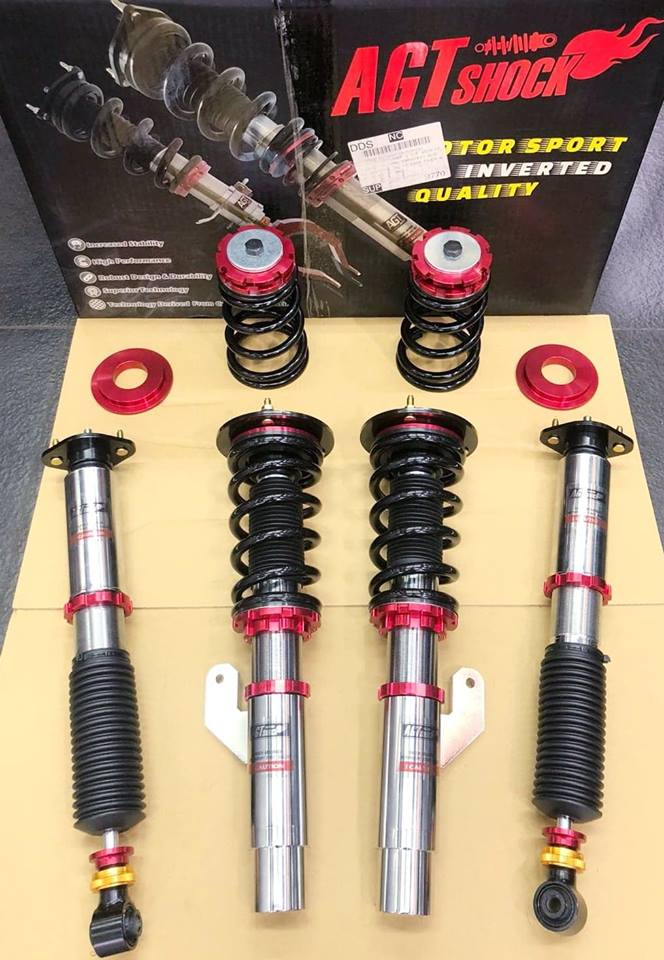 Kies-Motorsports AGT Shock AGT Shock 2003-2009 E85/E86 RWD Z4 Front Inverted Fork/Rear Flip-Front Spring Rate: 7K190 Rear Spring Rate: 8K160