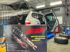 Kies-Motorsports AGT Shock AGT Shock 2003-2010 E83 X3 MK1 Front Inverted Fork/Rear Flip- Front Spring Rate: 7K210 Rear Spring Rate: 10K200