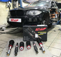 Kies-Motorsports AGT Shock AGT Shock 2004-2013 E87/E88 RWD 1 SERIES MK1 M COUPE Front Inverted Fork/Rear Vertical Fork-Front Spring Rate: 6K210 Rear Spring Rate: 7K230