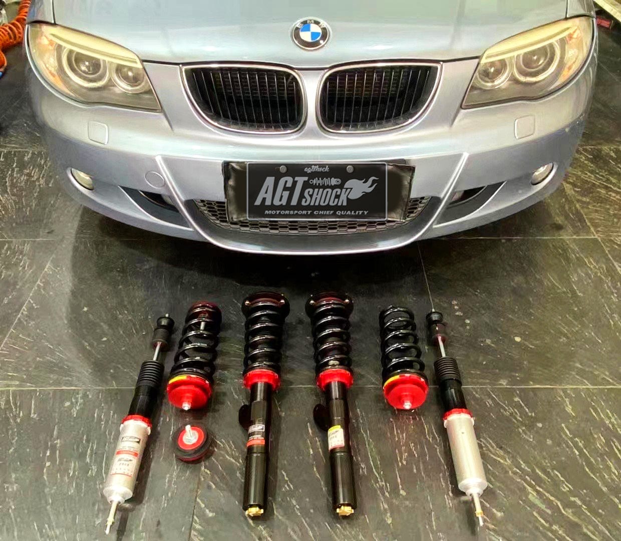 Kies-Motorsports AGT Shock AGT Shock 2004-2013 E87/E88 RWD 1 SERIES MK1 M COUPE Front Inverted Fork/Rear Vertical Fork-Front Spring Rate: 6K210 Rear Spring Rate: 7K230