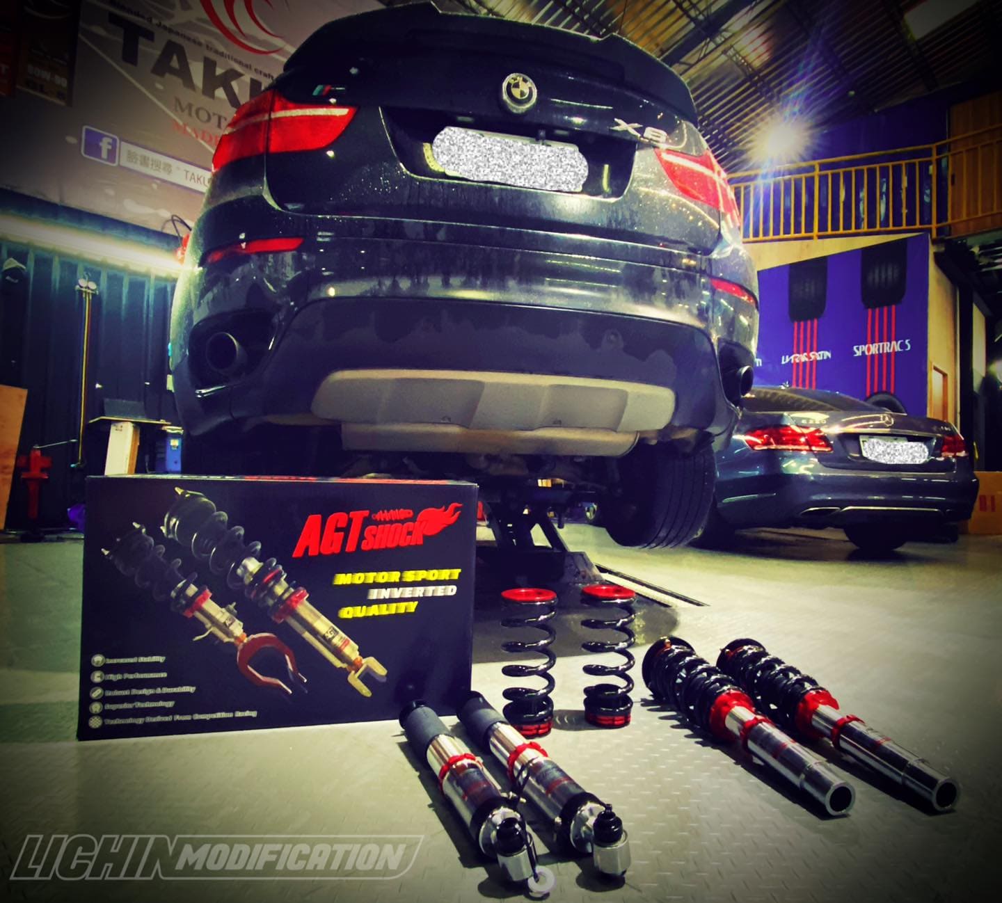 Kies-Motorsports AGT Shock AGT Shock 2008-2014 E71 X6 Front Vertical Fork/Rear Inverted Fork - Front Spring Rate: 12K210 Rear Spring Rate: 10K220