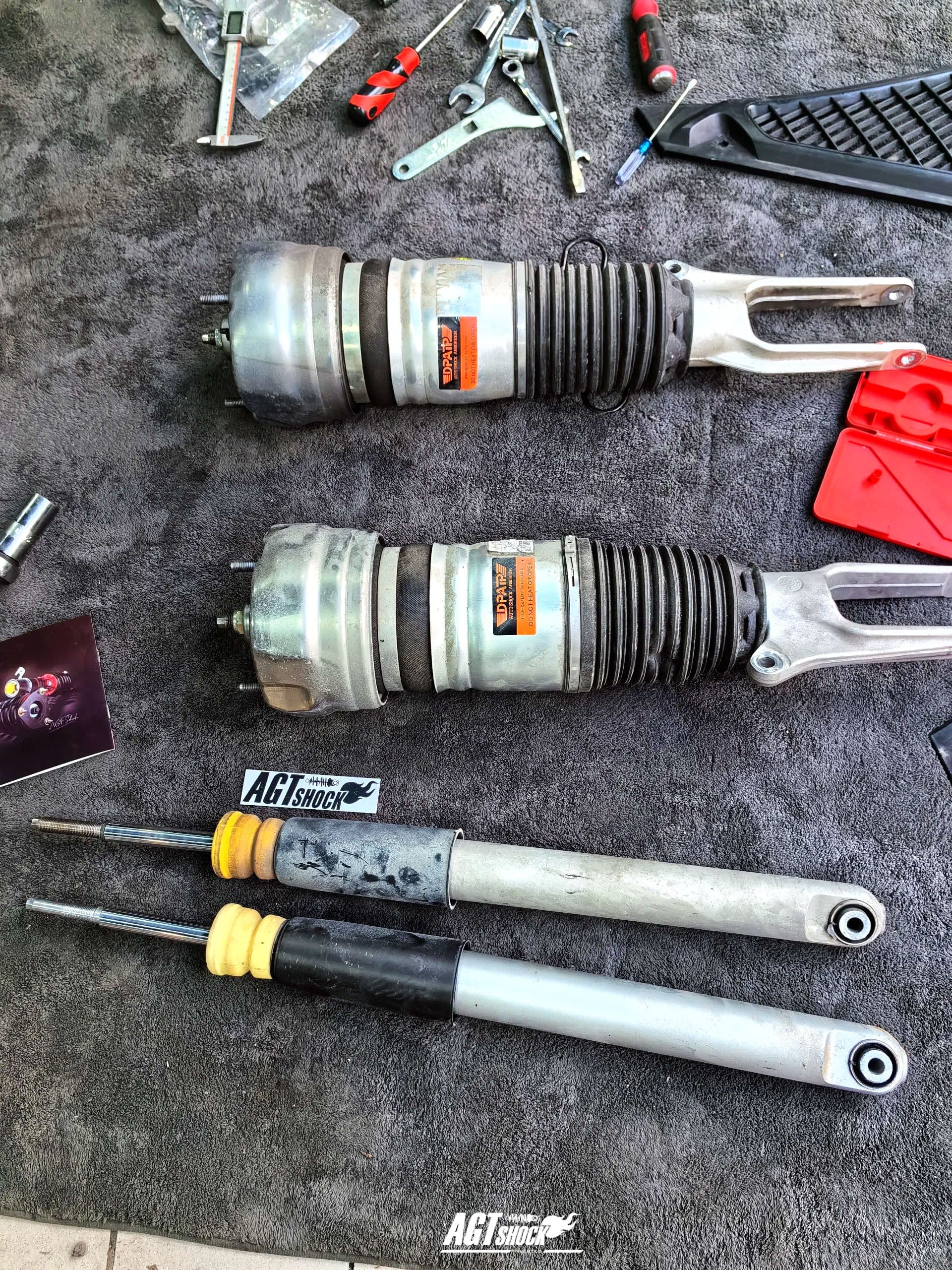 Kies-Motorsports AGT Shock AGT Shock 2010-2016 970 PANAMERA Front Inverted Fork/Rear Flip - Front Spring Rate: 15K220 Rear Spring Rate: 15K220