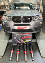 Kies-Motorsports AGT Shock AGT Shock 2011-2017 F25 F26 RWD X3 X4 MK2 Front/ Rear: Inverted Fork-Front Spring Rate: 7K205 B Rear Spring Rate: 8K215 B