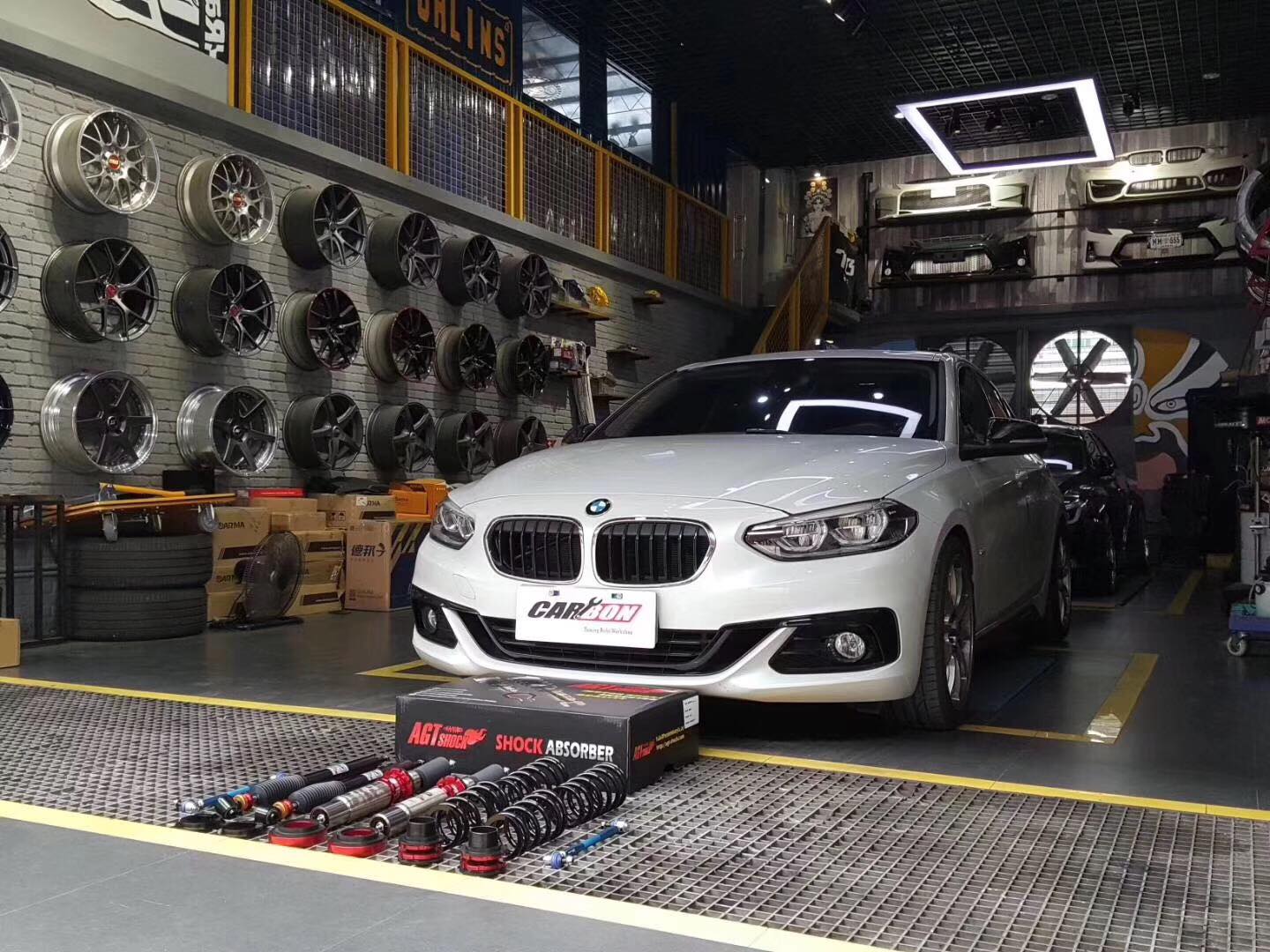 Kies-Motorsports AGT Shock AGT Shock 2017+ F52 1 SERIES MK3 Front Inverted Fork/Rear Flip - Front Spring Rate: 6K180 Rear Spring Rate: 6K160