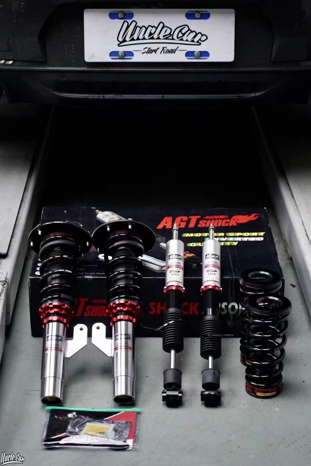 Kies-Motorsports AGT Shock AGT Shock 2018+ F39 X2 MK1 Front Inverted Fork/Rear Flip-Front Spring Rate: 7K190 Rear Spring Rate: 6K180