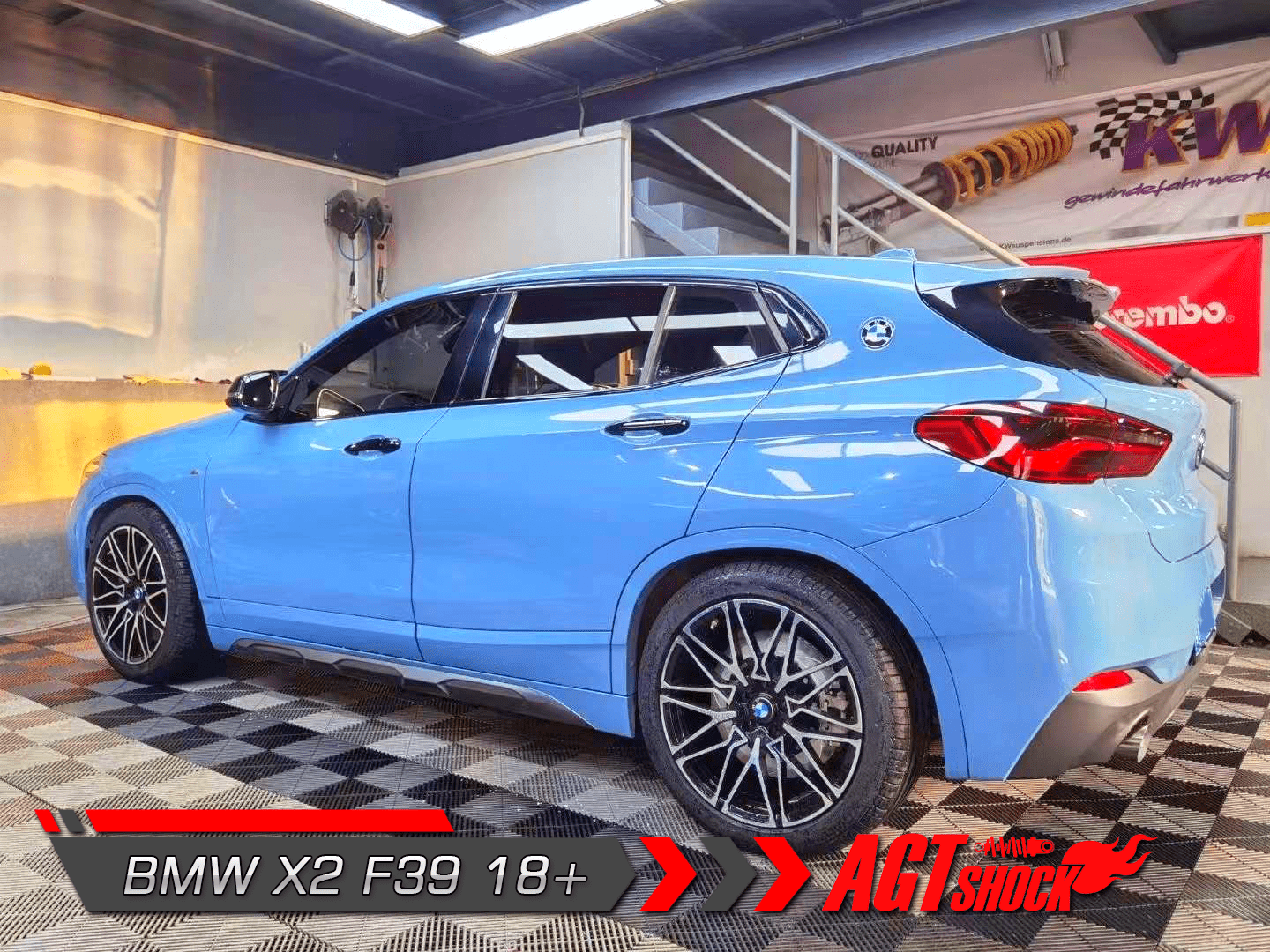 Kies-Motorsports AGT Shock AGT Shock 2018+ F39 X2 MK1 Front Inverted Fork/Rear Flip-Front Spring Rate: 7K190 Rear Spring Rate: 6K180