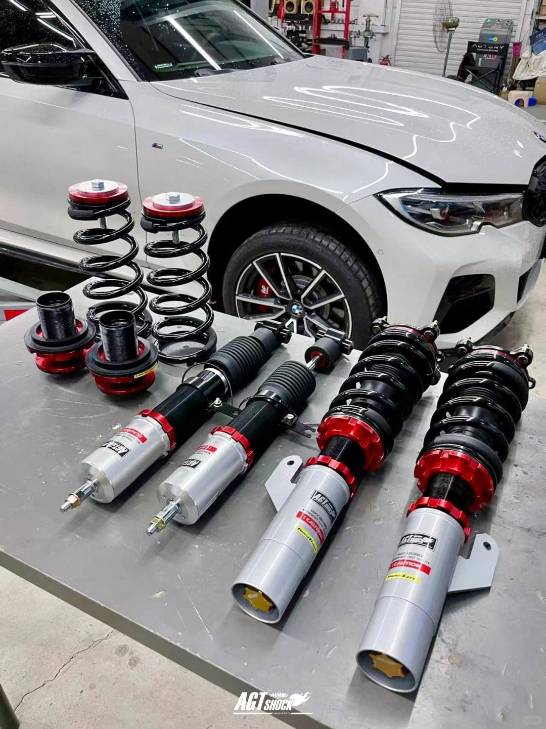 Kies-Motorsports AGT Shock AGT Shock 2019+ G20/G21/G28 RWD 3 SERIES MK7 Front Inverted Fork/Rear Flip - Front Spring Rate: 6K210 Rear Spring Rate:8K250