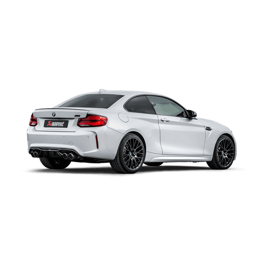 Kies-Motorsports Akrapovic Akrapovic 2018+ BMW M2 Competition/M2 CS (F87N) Slip-On Line (Titanium) w/Carbon Fiber Tips