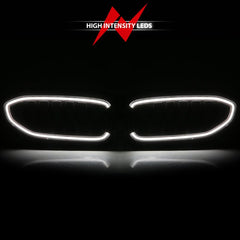 Kies-Motorsports ANZO Anzo 19-22 BMW 3 Series Black Housing Full LED Front Grille w/ Initiation & Running Light