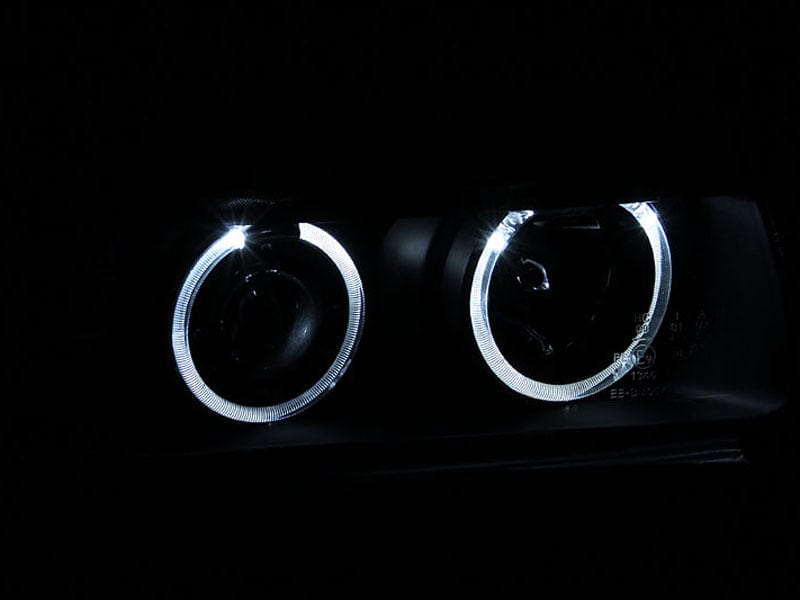 Kies-Motorsports ANZO ANZO 1992-1998 BMW 3 Series E36 Projector Headlights w/ Halo Black (CCFL) G2