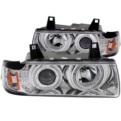 Kies-Motorsports ANZO ANZO 1992-1998 BMW 3 Series E36 Projector Headlights w/ Halo Chrome G2 1 pc