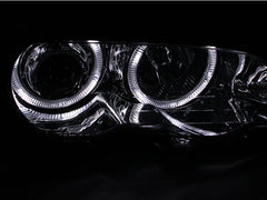 Kies-Motorsports ANZO ANZO 2000-2003 BMW 3 Series E46 Projector Headlights w/ Halo Chrome