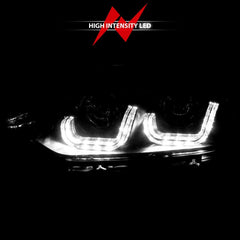 Kies-Motorsports ANZO ANZO 2012-2015 BMW 3 Series Projector Headlights w/ U-Bar Black