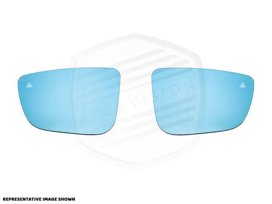 Kies-Motorsports AutoTecknic USA ApexVision Blue Tinted Side View Mirror Glass Set - E9X M3