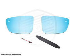 Kies-Motorsports AutoTecknic USA ApexVision Blue Tinted Side View Mirror Glass Set - F8X M2C/ M3/ M4