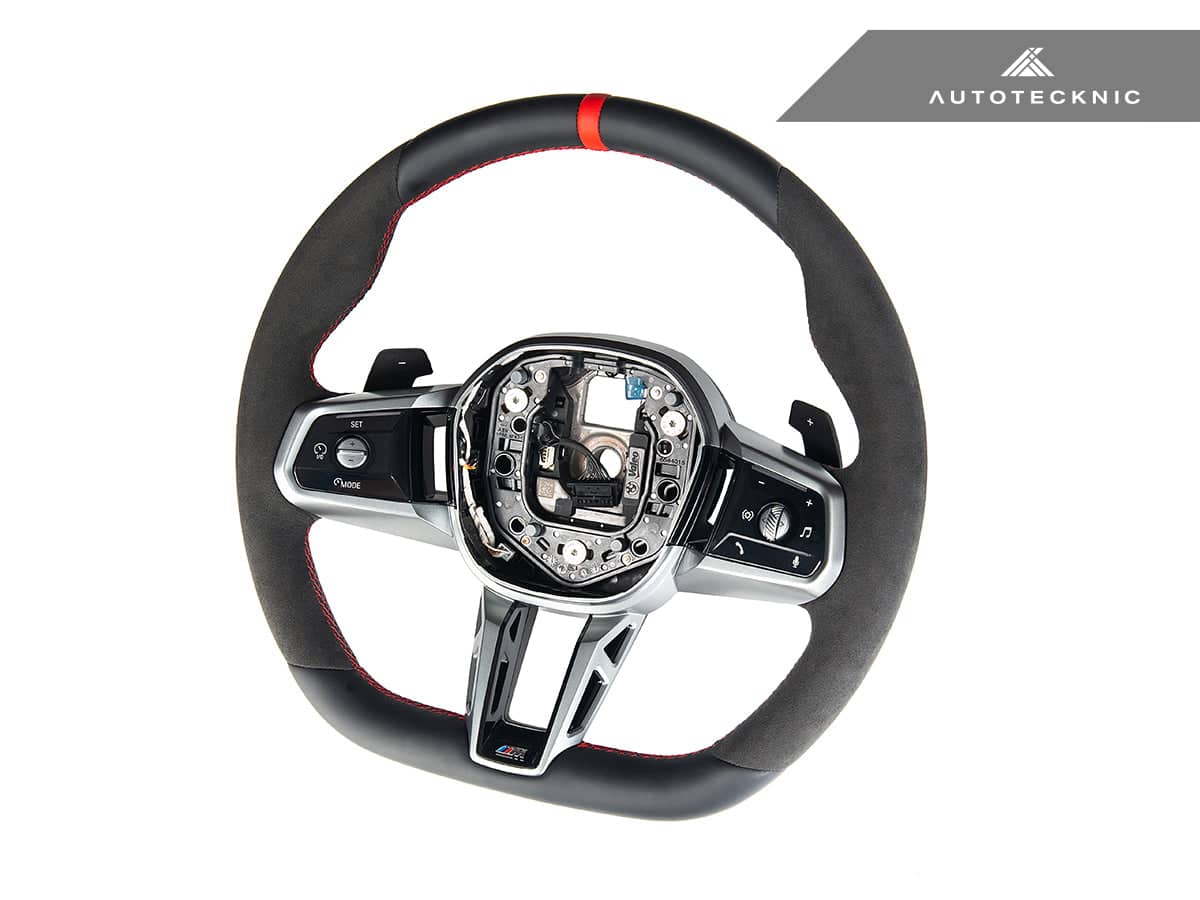 Kies-Motorsports AutoTecknic USA AutoTecknic Alcantara Steering Wheel - G60 5-Series G60 5-Series