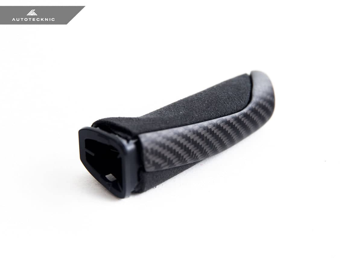Kies-Motorsports AutoTecknic USA AutoTecknic Carbon Alcantara E-Brake Handle - BMW F-Chassis Matte Carbon Finish