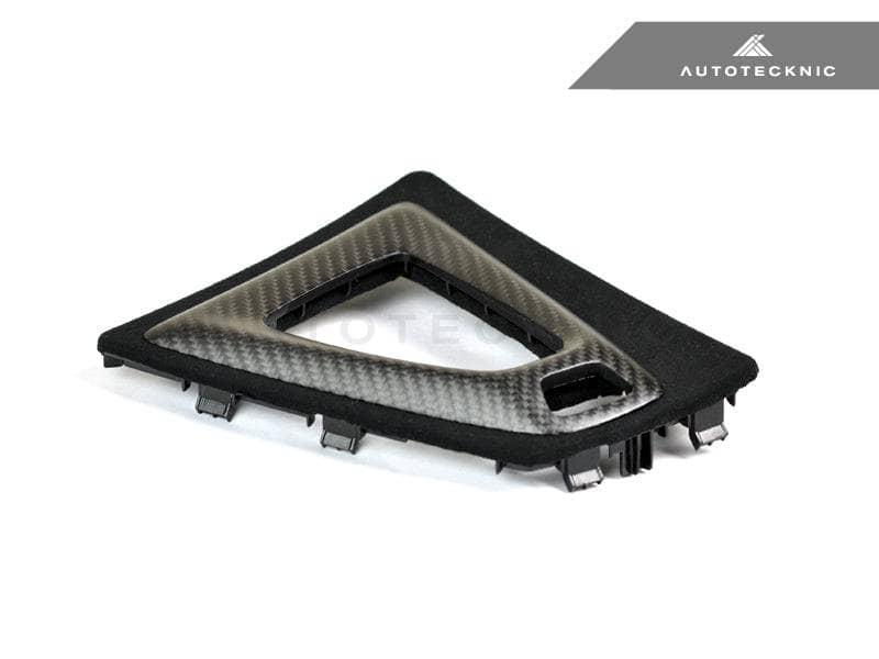 Kies-Motorsports AutoTecknic USA AutoTecknic Carbon Alcantara Shift Console Trim - F80 M3 | F82/ F83 M4 Matte Finish / M-DCT / 3K Twill Weave (2X2)