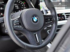 Kies-Motorsports AutoTecknic USA AutoTecknic Carbon Alcantara Steering Wheel Trim - F40 1-Series