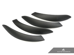 Kies-Motorsports AutoTecknic USA AutoTecknic Carbon Door Grip Handle Trim Set - F30 3-Series | F32 4-Series F30 3-Series Sedan - Front and Rear / Matte Open-Pore Finish