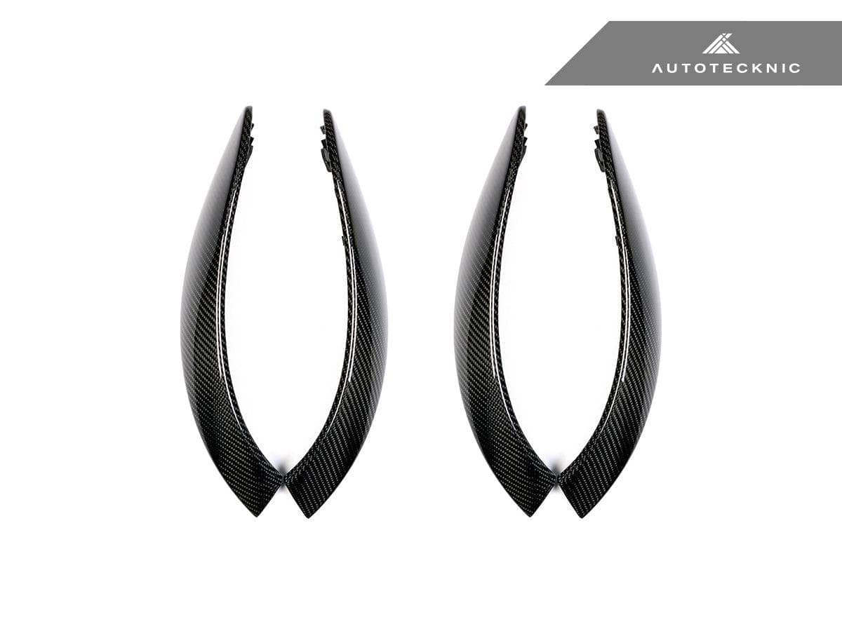 Kies-Motorsports AutoTecknic USA AutoTecknic Carbon Door Grip Handle Trim Set - F8X M3/ M4 F80 M3 Sedan - Front and Rear / Gloss Finish