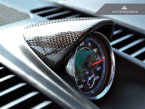 Kies-Motorsports AutoTecknic USA AutoTecknic Carbon Fiber Chrono Eye Lid Cover - Porsche Carrera 991