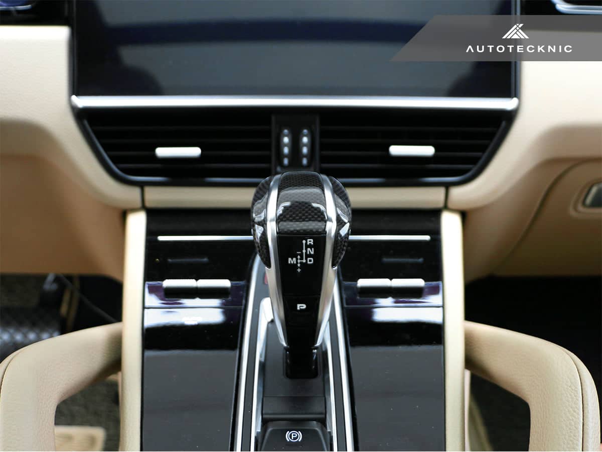 Kies-Motorsports AutoTecknic USA AutoTecknic Carbon Fiber Exclusive Design Shift Lever - Porsche 971 Panamera | 9Y0 Cayenne