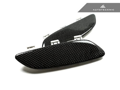Kies-Motorsports AutoTecknic USA AutoTecknic Carbon Fiber Front Bumper Reflectors - BMW E90 E92 E93 M3 (2008-2013)