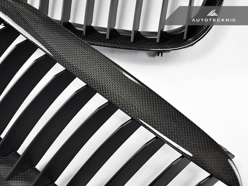 Kies-Motorsports AutoTecknic USA AutoTecknic Carbon Fiber Front Grille Set - E63/ E64 6-Series & M6 Plain Weave (1X1)