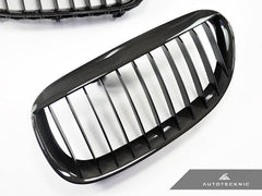 Kies-Motorsports AutoTecknic USA AutoTecknic Carbon Fiber Front Grille Set - E63/ E64 6-Series & M6 Plain Weave (1X1)