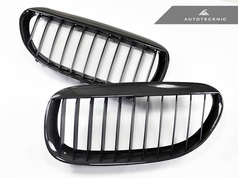 Kies-Motorsports AutoTecknic USA AutoTecknic Carbon Fiber Front Grille Set - E63/ E64 6-Series & M6 Plain Weave (1X1)