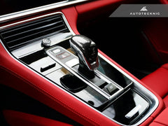 Kies-Motorsports AutoTecknic USA AutoTecknic Carbon Fiber Gear Selector Cover - Porsche 971 Panamera 2017-Up