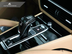Kies-Motorsports AutoTecknic USA AutoTecknic Carbon Fiber Gear Selector Cover - Porsche 9Y0 Cayenne 2019-2023
