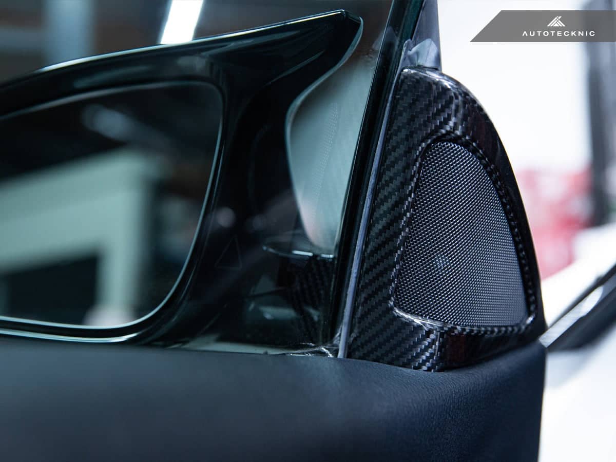 Kies-Motorsports AutoTecknic USA AutoTecknic Carbon Fiber Speaker Tweeter Cover - F82/ F83 M4