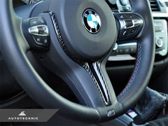 Kies-Motorsports AutoTecknic USA AutoTecknic Carbon Steering Wheel Trim - F87 M2 | F80 M3 | F82/ F83 M4 | F10 M5 LCI | F06/ F12/ F13 M6