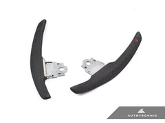 Kies-Motorsports AutoTecknic USA AutoTecknic Competition Shift Paddles - F80 M3 | F82/ F83 M4 Matte Carbon - Red Indicator