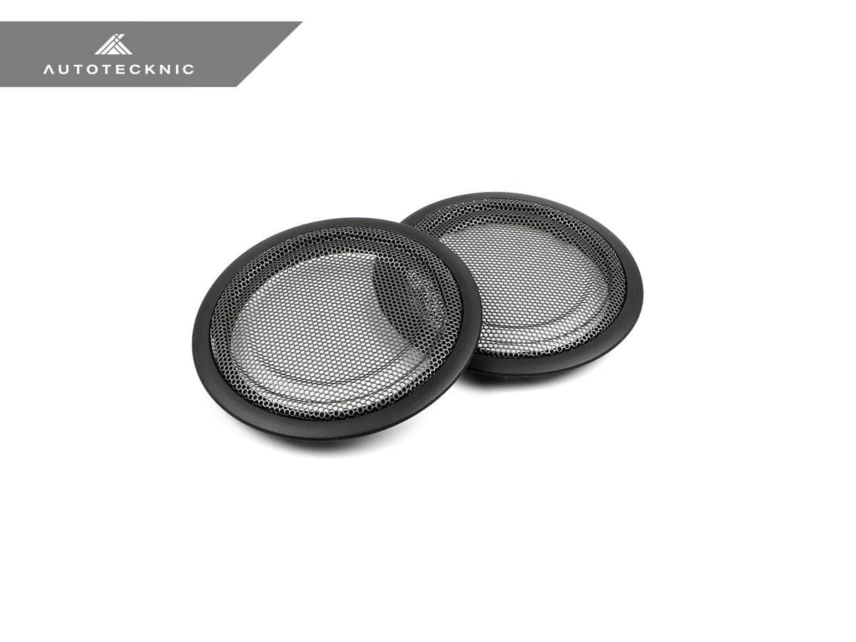 Kies-Motorsports AutoTecknic USA AutoTecknic Door Panel Speaker Mesh Cover Set - BMW F-Chassis F80 M3 Sedan / Satin Black
