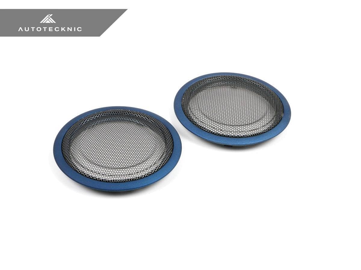 Kies-Motorsports AutoTecknic USA AutoTecknic Door Panel Speaker Mesh Cover Set - BMW F-Chassis F80 M3 Sedan / Satin Blue