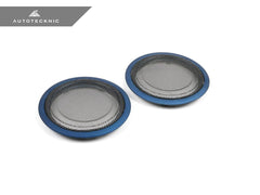 Kies-Motorsports AutoTecknic USA AutoTecknic Door Panel Speaker Mesh Cover Set - BMW F-Chassis F80 M3 Sedan / Satin Blue