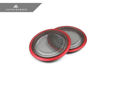 Kies-Motorsports AutoTecknic USA AutoTecknic Door Panel Speaker Mesh Cover Set - BMW F-Chassis F80 M3 Sedan / Satin Red