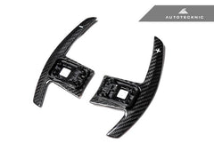 Kies-Motorsports AutoTecknic USA AutoTecknic Dry Carbon Battle Version Shift Paddles - G87 M2 G87 M2 / White Shift Indicators / Gloss Carbon Finish