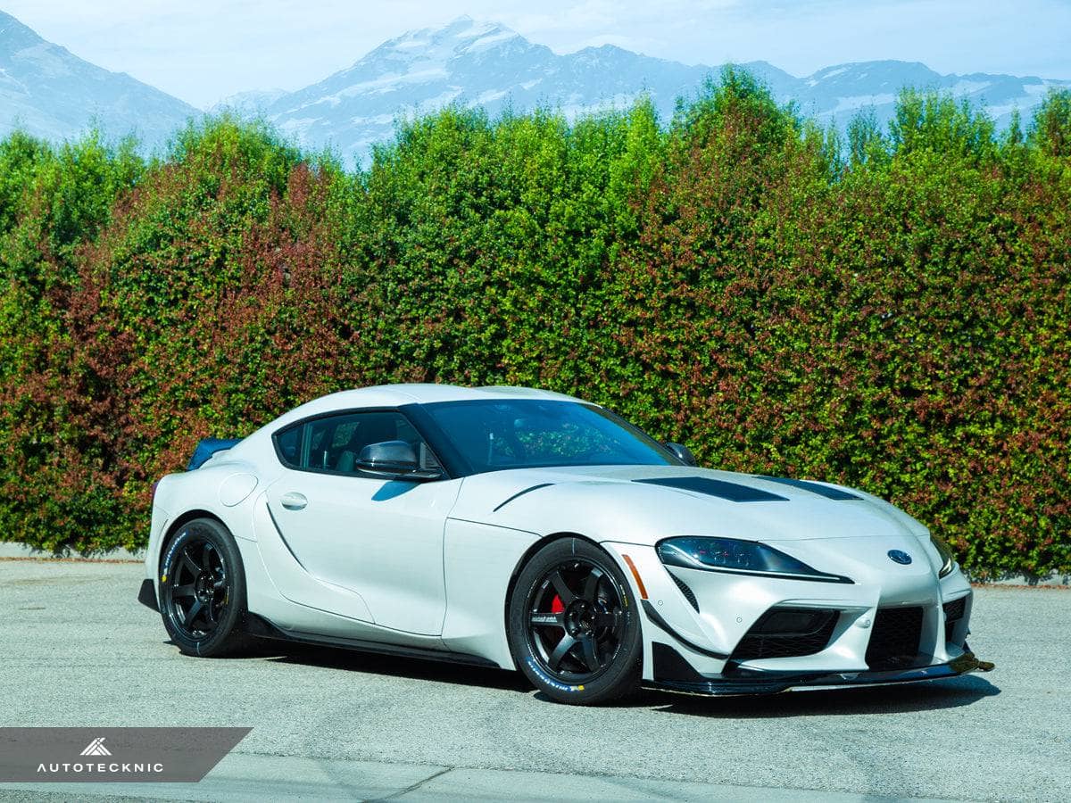 Kies-Motorsports AutoTecknic USA AutoTecknic Dry Carbon Canard Set - A90 Supra 2020-Up