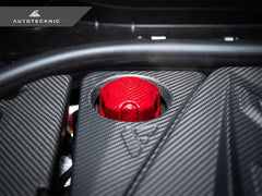 Kies-Motorsports AutoTecknic USA AutoTecknic Dry Carbon Charge Cooler Tank Cap Cover - G87 M2